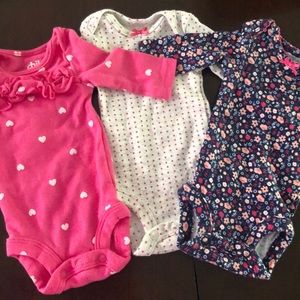 Three Preemie onesies